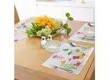Tovagliette Abakuhaus Ocean, Personaggi Acquatici Dei Cartoni Animati Pesci, Meduse, Coralli, Piante Marine, Simpatici Abitanti Del Mare, Decorazioni Da Tavola In Tessuto Resistente Ai Colori Per La Sala Da Pranzo E La Cucina, Multicolore