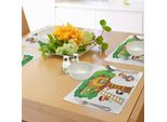 Tovagliette Per Bambini Abakuhaus, Allegri Bambini E Bambine Che Giocano In Una Casa Sull'albero Happy Childhood Friends Cartoon, Tiscjdeco In Tessuto Resistente Al Lavaggio Per La Sala Da Pranzo E La Cucina, Multicolore
