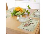 Abakuhaus Tovagliette Pasquali, Albero Primaverile Con Foglie Colorate, Uova Elaborate, Uccellini, Festività Pasquali, Decorazioni Da Tavola In Tessuto Resistente Ai Colori Per La Sala Da Pranzo E La Cucina, Multicolore