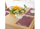 Tovagliette Tribali Abakuhaus, Composizione Astratta Di Fiori Ornamentali, Volute E Riccioli Di Ispirazione Boema, Tiscjdeco In Tessuto Resistente Ai Colori Per La Sala Da Pranzo E La Cucina, Multicolore