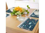 Tovagliette Abakuhaus Anker, Motivi Colorati Con Animali Marini, Pesci Pagliaccio, Animali Sottomarini Esotici, Ecologiche, Tiscjdeco In Tessuto Resistente Al Lavaggio Per La Sala Da Pranzo E La Cucina, Multicolori