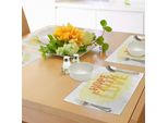 Abakuhaus Tovagliette Speranza, Citazione Ispiratrice Religiosa Speranza Fede Amore Con Lettere Grunge, Tiscjdeco In Tessuto Resistente Al Colore Per La Sala Da Pranzo E La Cucina, Giallo Chiaro Arancione E Giallo