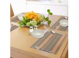 Tovagliette Abakuhaus Con Motivo Kente, Decorazioni Africane Senza Tempo Con Bordi Geometrici, Piastrelle Tradizionali Originali, Tiscjdeco In Tessuto Resistente Al Colore Per La Sala Da Pranzo E La Cucina, Multicolore