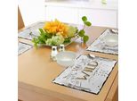 Abakuhaus Tovagliette Con Citazione, Stay Wild Scritta Con Curve E Frecce In Stile Grunge, Tiscjdeco In Tessuto Resistente Al Lavaggio Per La Sala Da Pranzo E La Cucina, Marrone Chiaro, Bianco E Nero
