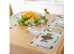 Abakuhaus Tovagliette Sudoccidentali, Composizione Etnica Con Un'aquila Nel Simbolo Folcloristico Degli Aborigeni, Tiscjdeco In Tessuto Resistente Al Lavaggio Per La Sala Da Pranzo E La Cucina, Multicolore