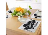 Abakuhaus Tovagliette "Sogni D'oro"", Nuvola Nera Con Piccole Frecce Su Citazione Tipografica Ispiratrice, Tiscjdeco In Tessuto Resistente Al Lavaggio Per La Sala Da Pranzo E La Cucina, Bianco E Nero"