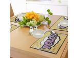 Tovagliette Abakuhaus Yolo, Citazioni Tratte Dai Fumetti Su Sfondo A Pois, Ispirazioni Pop Art, Decorazioni Da Tavola In Tessuto Resistente Ai Colori Per La Sala Da Pranzo E La Cucina, Marrone Chiaro, Lavanda E Nero.