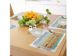 Abakuhaus Tovagliette Per Bambini, Savana Africana Con Animali Doodle Serpente Giraffa Leone Cinghiale Zebra E Coccodrillo, Tiscjdeco In Tessuto Resistente Al Lavaggio Per Sala Da Pranzo E Cucina, Multicolore