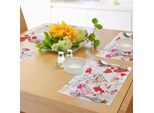 Abakuhaus Tovagliette, Una Collezione Dedicata A San Valentino Con Il Tema Delle Sagome Di Cupido Con Le Sue Frecce E Uccellini Innamorati, Tiscjdeco In Tessuto Resistente Ai Colori Per La Sala Da Pranzo E La Cucina, Multicolore