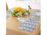 Tovagliette Abakuhaus Con Motivi Floreali, Uccelli Acquerellati, Petali In Fiore E Foglie Colorate, Immagine Colorata Dell'arrivo Della Primavera, Decorazioni Da Tavola In Tessuto Resistente Ai Colori Per La Sala Da Pranzo E La Cucina, Multicolore