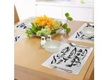 Abakuhaus Tovagliette Bianche E Nere, Amore Religioso, Come Ti Ho Amato, Scritta Spirituale Occidentale, Tiscjdeco In Tessuto Resistente Ai Colori Per La Sala Da Pranzo E La Cucina, Bianco E Nero