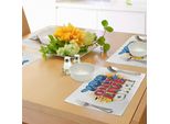 Tovagliette Abakuhaus Yolo, Stile Cartone Animato, Vita Quotidiana, Fumetti, Lettere Su Schizzi Di Vernice E Mezzitoni, Tiscjdeco In Tessuto Resistente Al Colore Per La Sala Da Pranzo E La Cucina, Multicolore