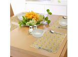 Abakuhaus Tovagliette Con Foglie, Motivo Astratto Con Semi Di Acero Bianco, Fogliame Autunnale, Botanica, Decorazione Da Tavola In Tessuto Resistente Al Lavaggio Per Sala Da Pranzo E Cucina, Arancione Chiaro E Bianco