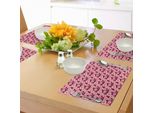 Tovagliette Abakuhaus Primavera, Margherite In Fiore Con Foglie Stagione Della Fioritura Natura Giardino Botanico, Tiscjdeco In Tessuto Resistente Al Lavaggio Per Sala Da Pranzo E Cucina, Multicolore
