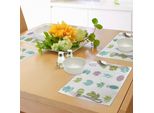 Abakuhaus Tovagliette Esotiche, Varie Piante Tropicali Saguaro, Fico Della Barberia, Pesca, Peyote, Tiscjdeco In Tessuto Resistente Al Lavaggio Per La Sala Da Pranzo E La Cucina, Verde Pistacchio, Turchese, Lilla