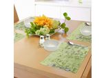 Tovagliette Abakuhaus Wald, Stile Tropicale, Foresta, Natura, Spa, Chakra, Yoga, Tiscjdeco In Tessuto Resistente Al Lavaggio Per Sala Da Pranzo E Cucina, Verde Chiaro, Verde Scuro