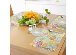 Tovagliette Abakuhaus Con Motivo Limoni, Fette Di Clementine, Mandarini, Arance E Pompelmi Su Sfondo Sporco, Tovaglietta Decorativa In Tessuto Resistente Al Lavaggio Per Sala Da Pranzo E Cucina, Multicolore