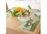 Tovagliette Abakuhaus, Disegno A Mano Di Un Ulivo Su Una Collina - Disegno Naturalistico - Primavera, Tiscjdeco In Tessuto Resistente Al Lavaggio Per La Sala Da Pranzo E La Cucina, Verde Chiaro, Marrone Chiaro, Verde Felce