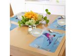 Tovagliette Abakuhaus Adler, Design Poligonale Con Sfondo Color Pastello American Freedom Bird Abstract Wildlife, Tiscjdeco In Tessuto Resistente Al Lavaggio Per La Sala Da Pranzo E La Cucina, Multicolore