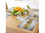 Tovagliette Abakuhaus Hiphop, Funky Underground Diverse Scritte Hip Hop Su Una Parete In Un Tema Ghetto Town Image, Tiscjdeco In Tessuto Resistente Al Colore Per La Sala Da Pranzo E La Cucina, Multicolore