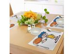 Tovagliette Sportive Per Bambini Abakuhaus, Ragazzo Geniale Che Fa Rotolare La Palla - Atleta - Giocatore Di Basket Professionista - Grafica, Tiscjdeco In Tessuto Resistente Al Colore Per La Sala Da Pranzo E La Cucina, Multicolore