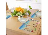 Tovagliette Sportive Per Bambini Abakuhaus, Beach Volley Per Bambini Piccoli, Giochi Estivi Al Mare, Asilo Nido, Tiscjdeco In Tessuto Resistente Ai Colori Per La Sala Da Pranzo E La Cucina, Multicolore