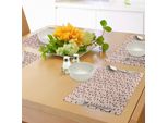 Tovagliette Abakuhaus A Forma Di Cuore, Motivi Romantici Disegnati A Mano In Colori Pastello Per San Valentino, Amore E Matrimonio, Decorazioni Da Tavola In Tessuto Resistente Ai Colori Per La Sala Da Pranzo E La Cucina, Multicolore