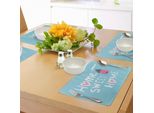Abakuhaus Casa Dolce Casa, Felicità Assicurata Tovagliette, Immagine Di Una Casa Con Camino E Fumaiola Con La Scritta Home Sweet Home E Cuori, Decorazioni Da Tavola In Tessuto Resistente Ai Colori Per La Sala Da Pranzo E La Cucina, Multicolore