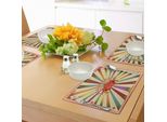 Tovagliette Abakuhaus Zirkus, Invito Colorato In Stile Retrò Al Circo O Pubblicità Per Il Pubblico Con Silhouette Di Tendone, Decorazioni Da Tavola In Tessuto Resistente Ai Colori Per La Sala Da Pranzo E La Cucina, Multicolore