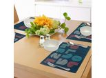Abakuhaus Tovagliette Numerate, Stile Retrò A Righe, Grafica Alla Moda Con Simboli Matematici E Caratteri Digitali, Decorazioni Da Tavola In Tessuto Resistente Al Lavaggio Per La Sala Da Pranzo E La Cucina, Multicolore