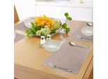 Tovagliette Abakuhaus Con Motivi Floreali, Stile Ottomano, Motivi Floreali Naturali, Riccioli E Pois, Tiscjdeco In Tessuto Resistente Al Lavaggio Per La Sala Da Pranzo E La Cucina, Turchese, Bianco E Marrone Chiaro