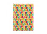 Tappeto Da Parete Colorato Abakuhaus, Stile Hipster Chevron In Morbido Tessuto Microfibra, Colori Chiari Che Non Sbiadiscono, Lavabile, 110 X 150 Cm, Multicolore