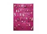 Tappeto Da Parete Abakuhaus Nautico, Conchiglie Vintage In Morbido Tessuto Microfibra Colori Chiari Che Non Sbiadiscono Lavabile, 110 X 150 Cm, Fucsia E Crema
