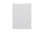 Abakuhaus Arazzo Geometrico, Nastro Adesivo In Morbido Tessuto Microfibra Colori Chiari Che Non Sbiadiscono Lavabile, 110 X 150 Cm, Grigio