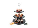 Etagere A 3 Livelli Ø30Cm In Ardesia Per Torte