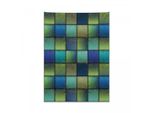 Arazzo In Tessuto Abakuhaus, Bohem Geometrico Moderno In Morbido Tessuto Microfibra, Colori Chiari Che Non Sbiadiscono, Lavabile, 110 X 150 Cm, Verde Blu