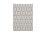 Arazzo Abakuhaus Damask, Tonalità Taupe Antico Reale In Morbido Tessuto Microfibra, Colori Chiari Che Non Sbiadiscono, Lavabile, 110 X 150 Cm, Bianco Taupe