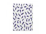 Arazzo Abakuhaus Aubergine, FrischgemüSe Eco In Morbido Tessuto Microfibra Colori Chiari Che Non Sbiadiscono Lavabile, 110 X 150 Cm, Viola Bianco
