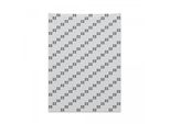 Abakuhaus Arazzo Geometrico, Medio Oriente Quadrati In Morbido Tessuto Microfibra Colori Chiari Che Non Sbiadiscono Lavabile, 110 X 150 Cm, Beige Grigio