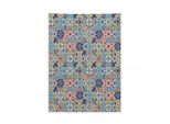 Tappeto Marocchino Abakuhaus, Motivo Floreale Complesso In Morbido Tessuto Microfibra, Colori Chiari Che Non Sbiadiscono, Lavabile, 110 X 150 Cm, Multicolore