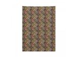 Arazzo Marocchino Abakuhaus, Motivo Retrò Etnico A Quadri In Morbido Tessuto Microfibra, Colori Vivaci Che Non Sbiadiscono, Lavabile, 110 X 150 Cm, Multicolore