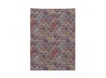 Tappeto Marocchino Abakuhaus, Mandala Decorato In Stile Retrò, Morbido Tessuto In Microfibra, Colori Chiari Che Non Sbiadiscono, Lavabile, 110 X 150 Cm, Multicolore