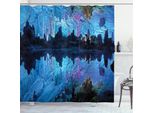 Abakuhaus Tenda Da Doccia Blu, Reed Zisterne Cave, Opaca, Incl. 12 Anelli, Resistente A Batteri E Muffe, 175 X 240 Cm, Blu