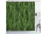 Abakuhaus Tenda Da Doccia Verde, Tronchi Di Bambù Tropicali, Opaca, Incl. 12 Anelli, Resistente A Batteri E Muffe, 175 X 240 Cm, Verde