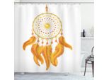 Abakuhaus Tenda Da Doccia Azteca, American Indigenous, Impermeabile, Inclusi 12 Anelli, Resistente A Batteri E Muffe, 175 X 240 Cm, Bianco Calendula