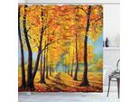 Abakuhaus Tenda Da Doccia Land, Parco Naturale Autunno-Inverno, Opaca, Incl. 12 Anelli, Resistente A Batteri E Muffe, 175 X 240 Cm, Giallo Marrone
