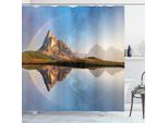 Abakuhaus Tenda Da Doccia Paesaggio, Arcobaleno Sopra La Montagna, Resistente Alle Muffe E Ai Batteri, Incl. 12 Ganci Lavabile Elegante Stampa Digitale, 175 X 180 Cm, Multicolore