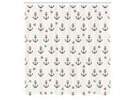Abakuhaus Tenda Da Doccia Con Ancore, Ancore Cuori Colorati Sailor Holiday Escape Spiaggia Esplorare La Vita, Tessuto Set Decorativo Per Bagno Con Ganci, 175X200 Cm, Grigio Antracite Colori Guscio D'uovo