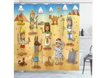 Abakuhaus Tenda Da Doccia Egiziana, Pyramid Bambini, Impermeabile, Incl. 12 Anelli, Resistente A Batteri E Muffe, 175 X 240 Cm, Multicolore