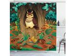 Abakuhaus Tenda Da Doccia Colorata, Nanny Grandmother Sage Owl, Impermeabile, Inclusi 12 Anelli, Resistente A Batteri E Muffe, 175 X 200 Cm, Multicolore
